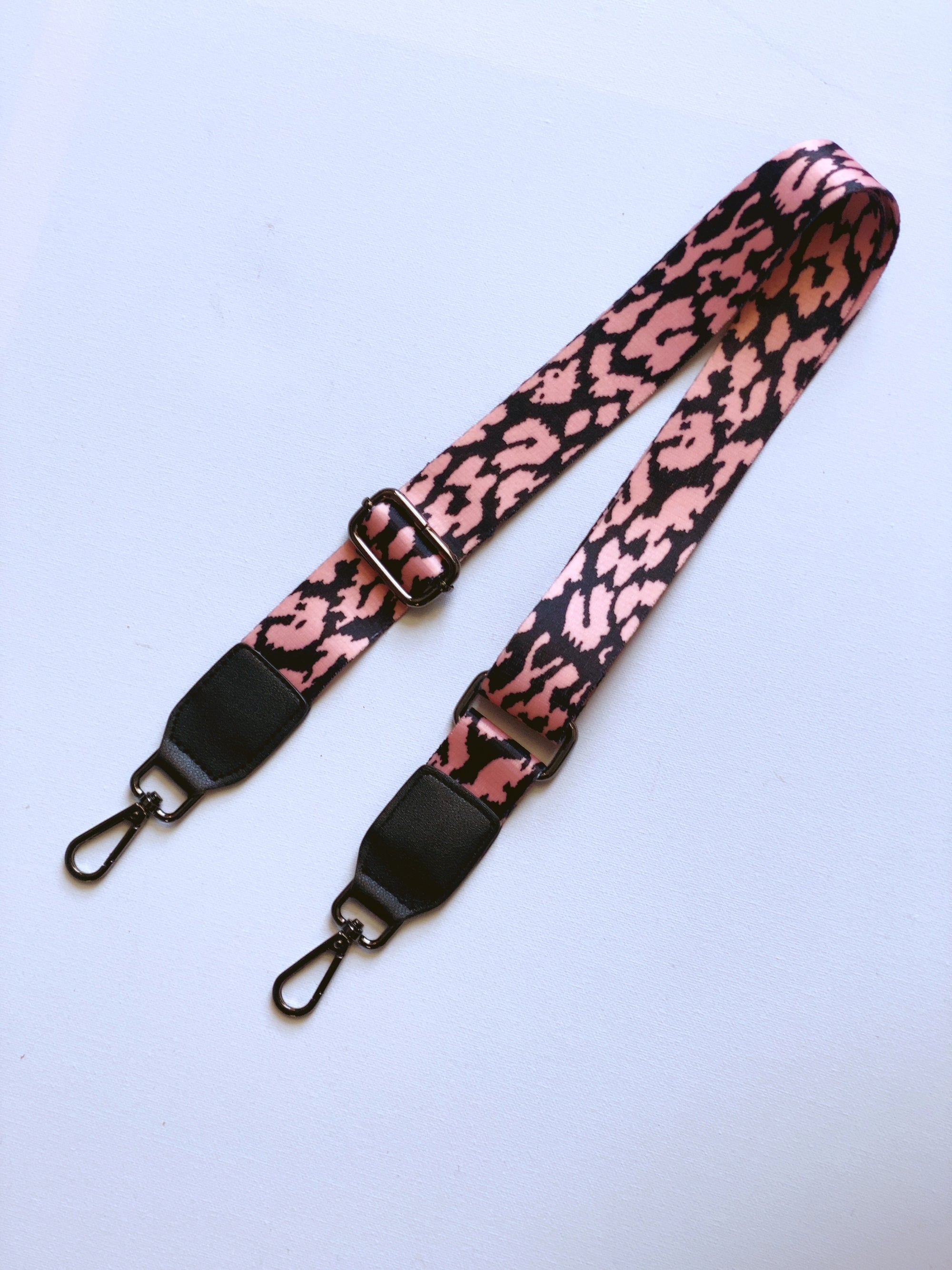 Pink Leopard Bag Strap