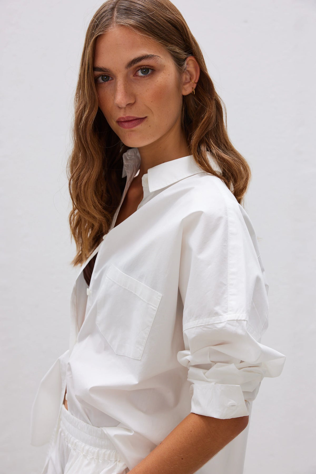 Chiara Classic LS Shirt - White
