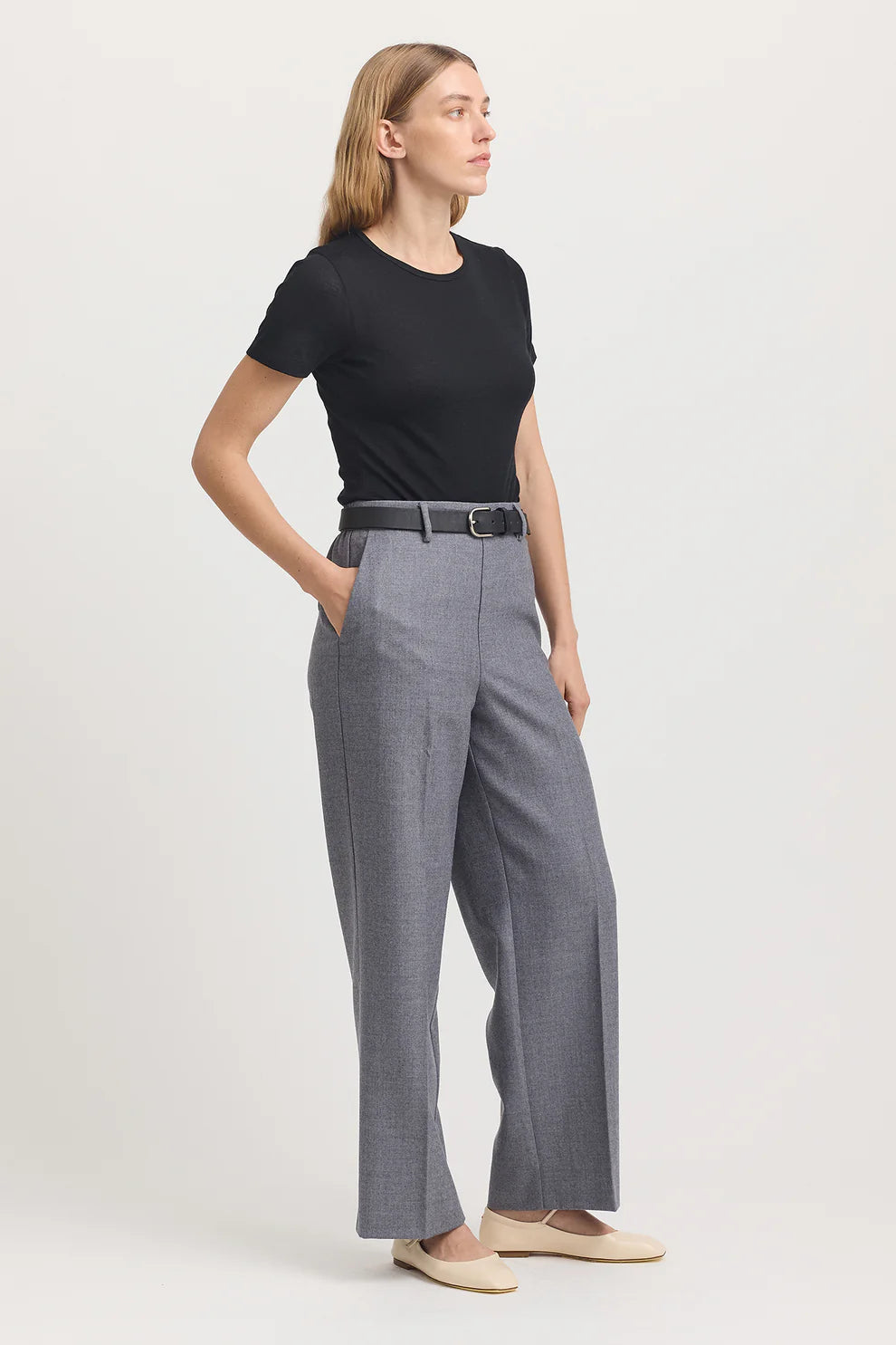 Short Sleeve Merino Tee - Black