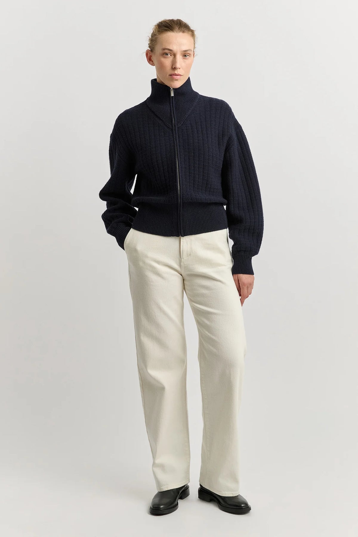 Toorallie zip through cardigan