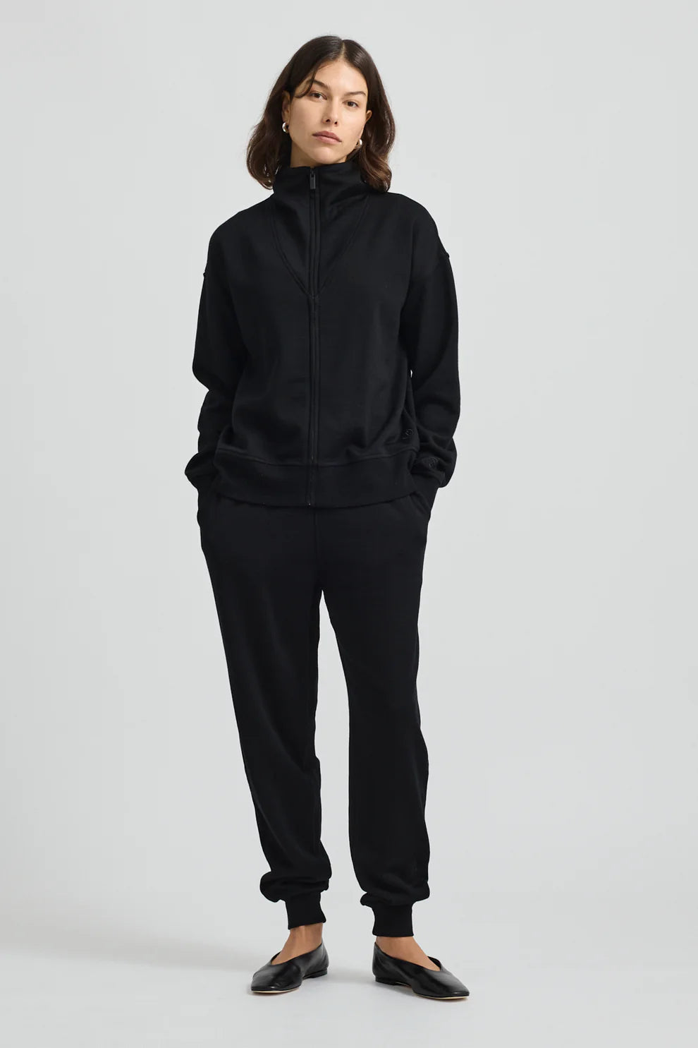 Lounge Zip Jacket - Black