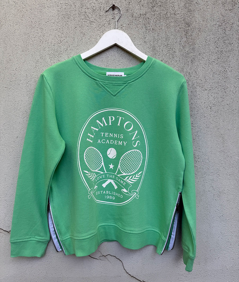 Hamptons Sweatshirt - Green / White