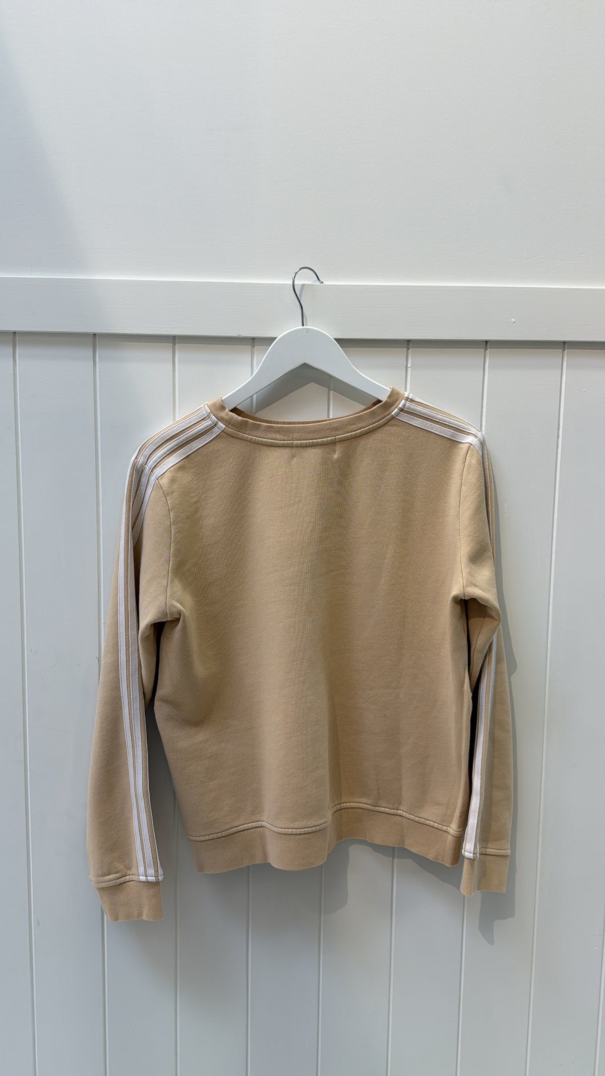Arm Stripe Sweatshirt - Beige/White