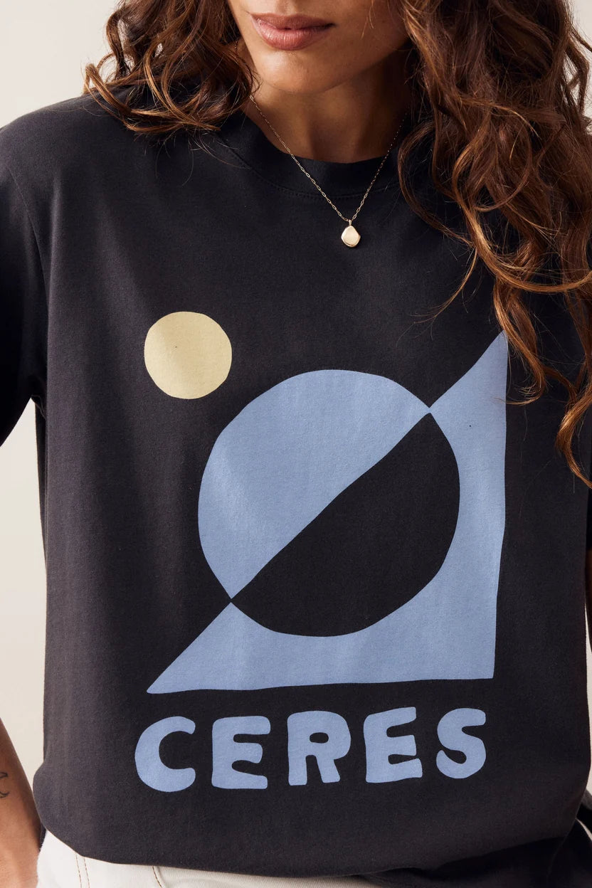 Stevie Slouchy Tee - Phantom Ceres Moon