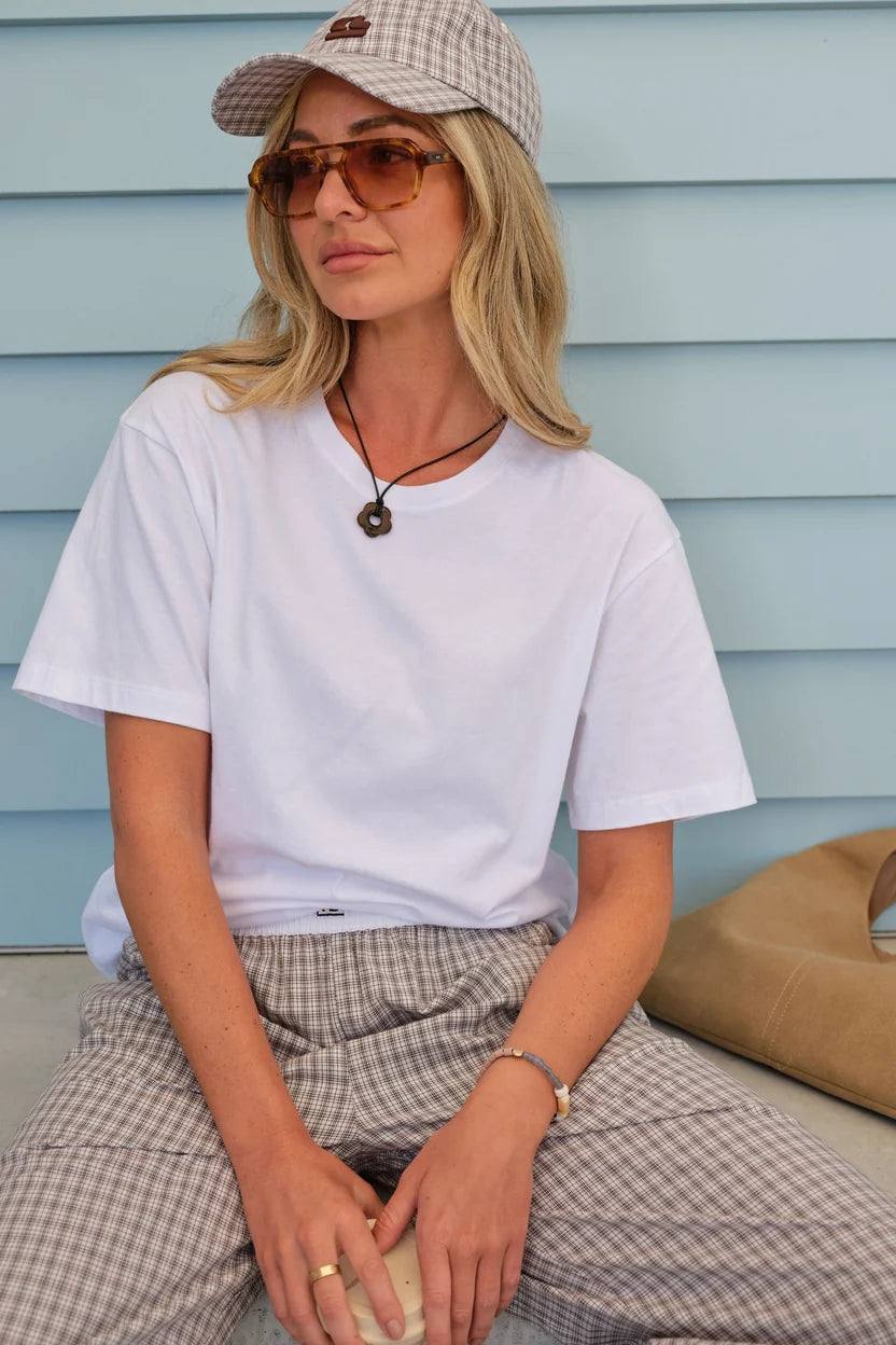 Stevie Slouchy Tee - White