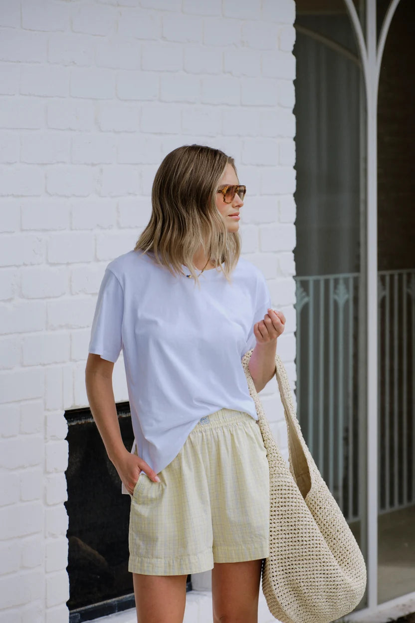 Stevie Slouchy Tee - White