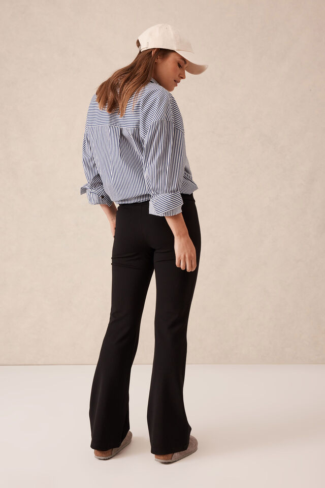 Paige Ponte Bootleg Pant - Black