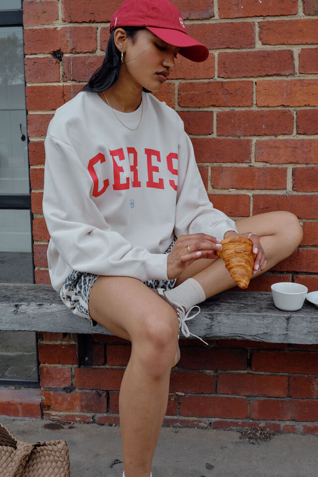 Slouchy cotton sweatshirt