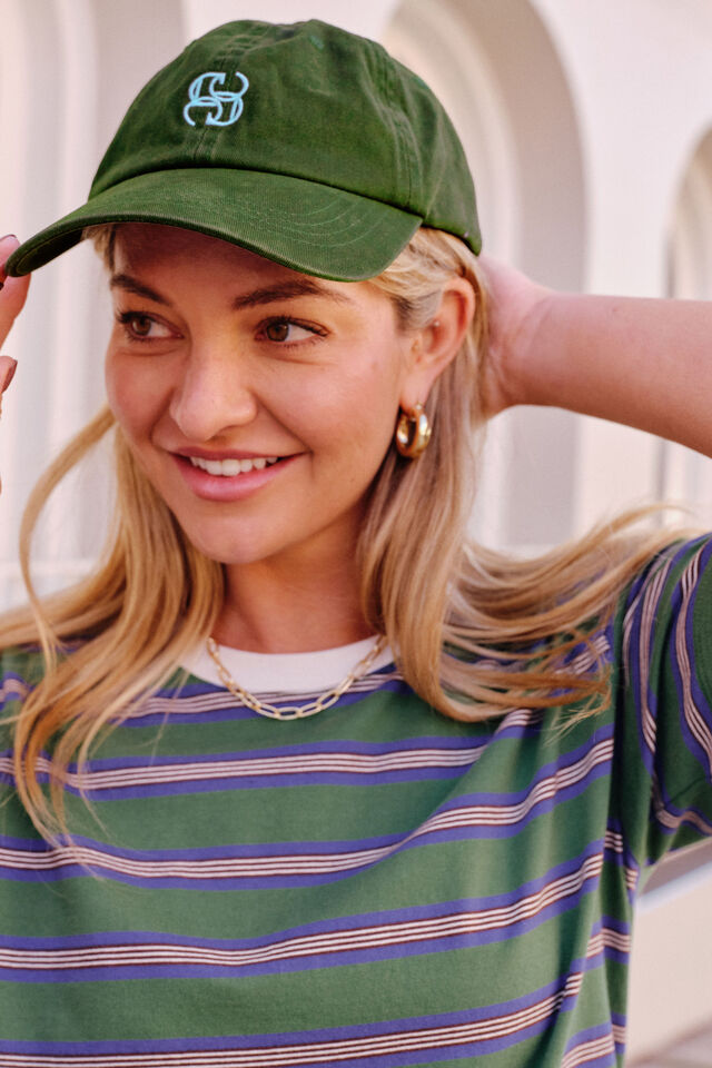 Pip Everyday Cap - Basil/Fresh Blue