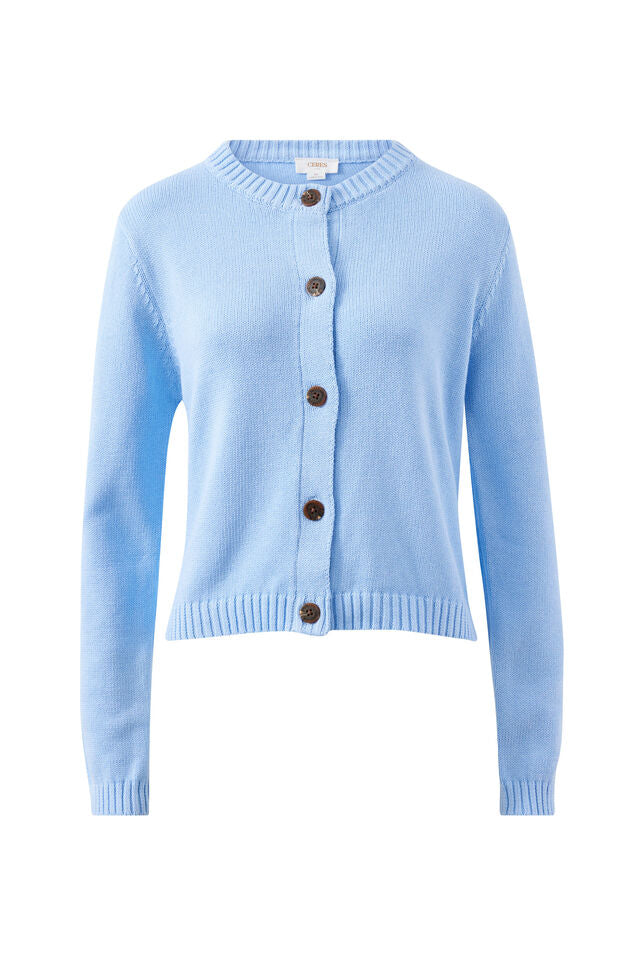 Nelly Knit Cardi - China Blue