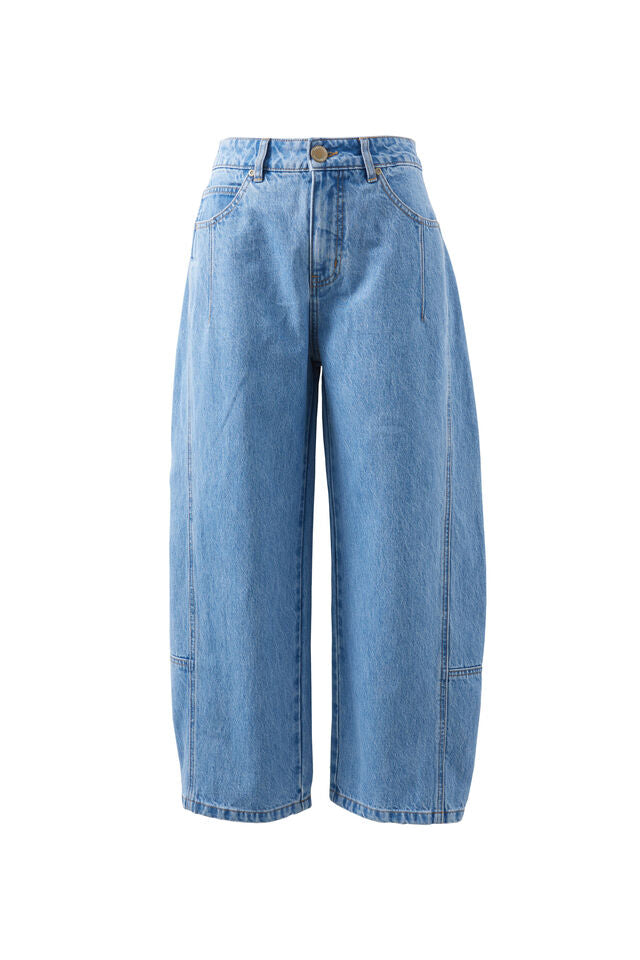 Demi Barrel Jean - Vintage Blue