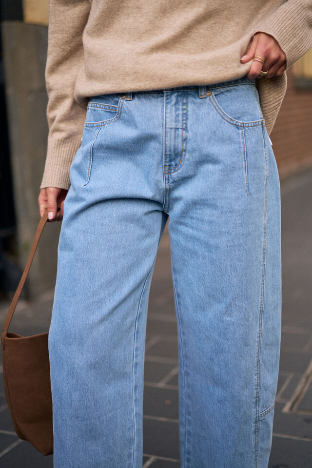 Cotton Barrel Leg pant