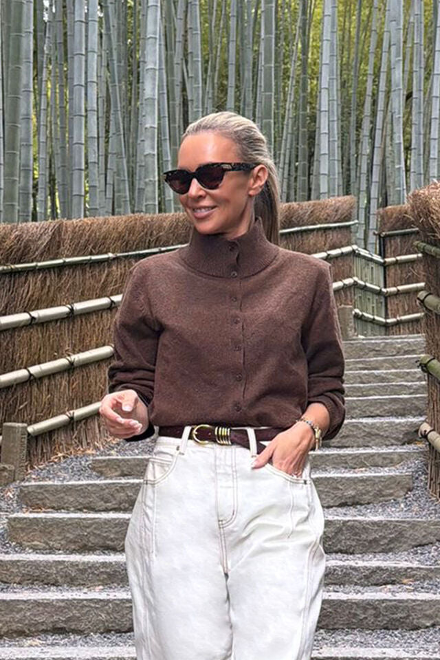 Chocolate Brown Knit cardigan