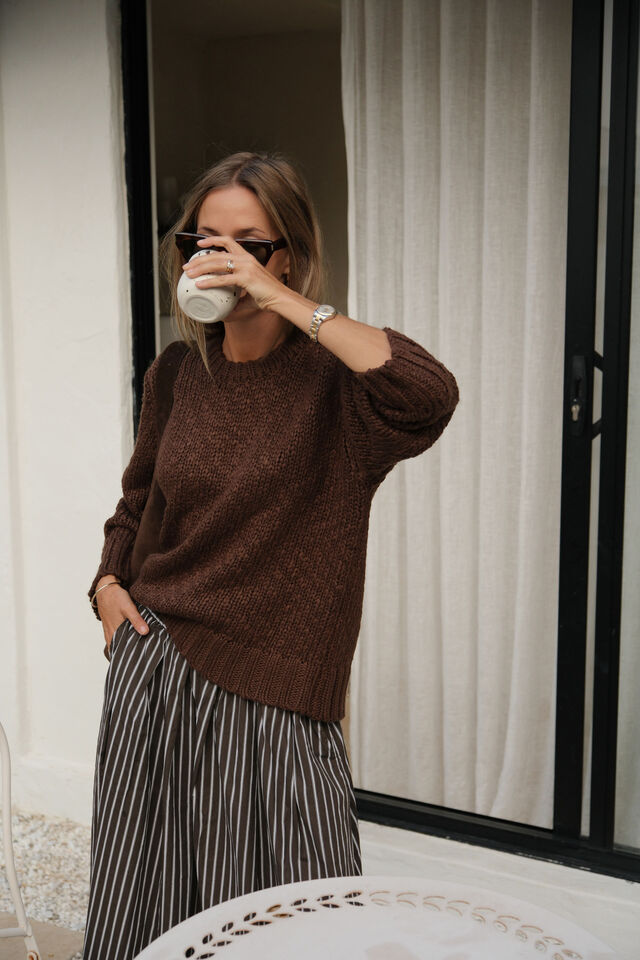 Chocolate brown jumper