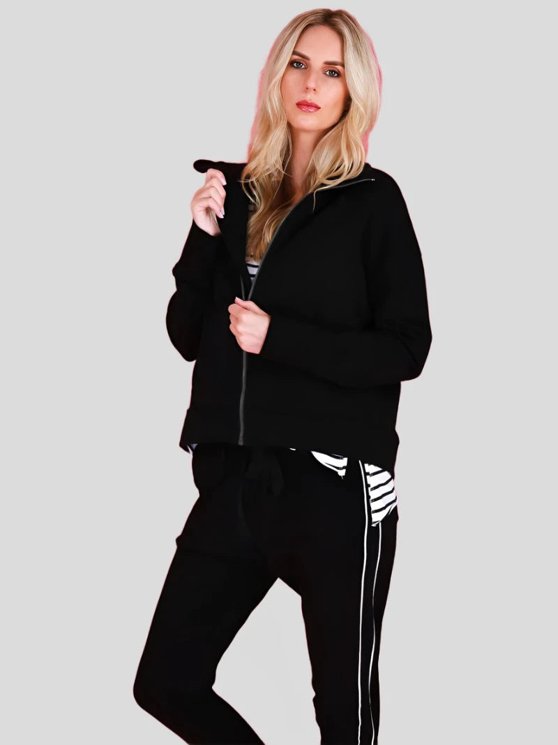 Kallista Zip Up Jacket - Black