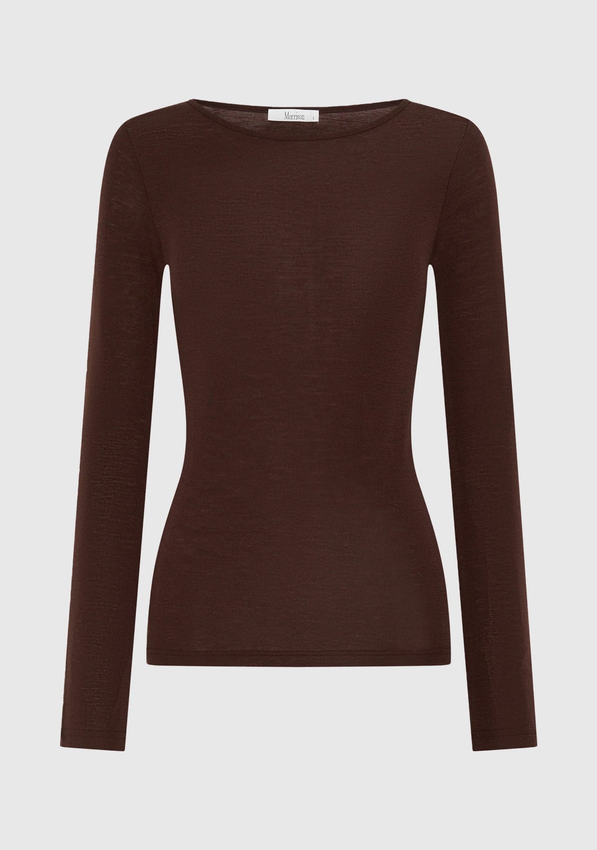 Morri Merino Round Neck - Espresso