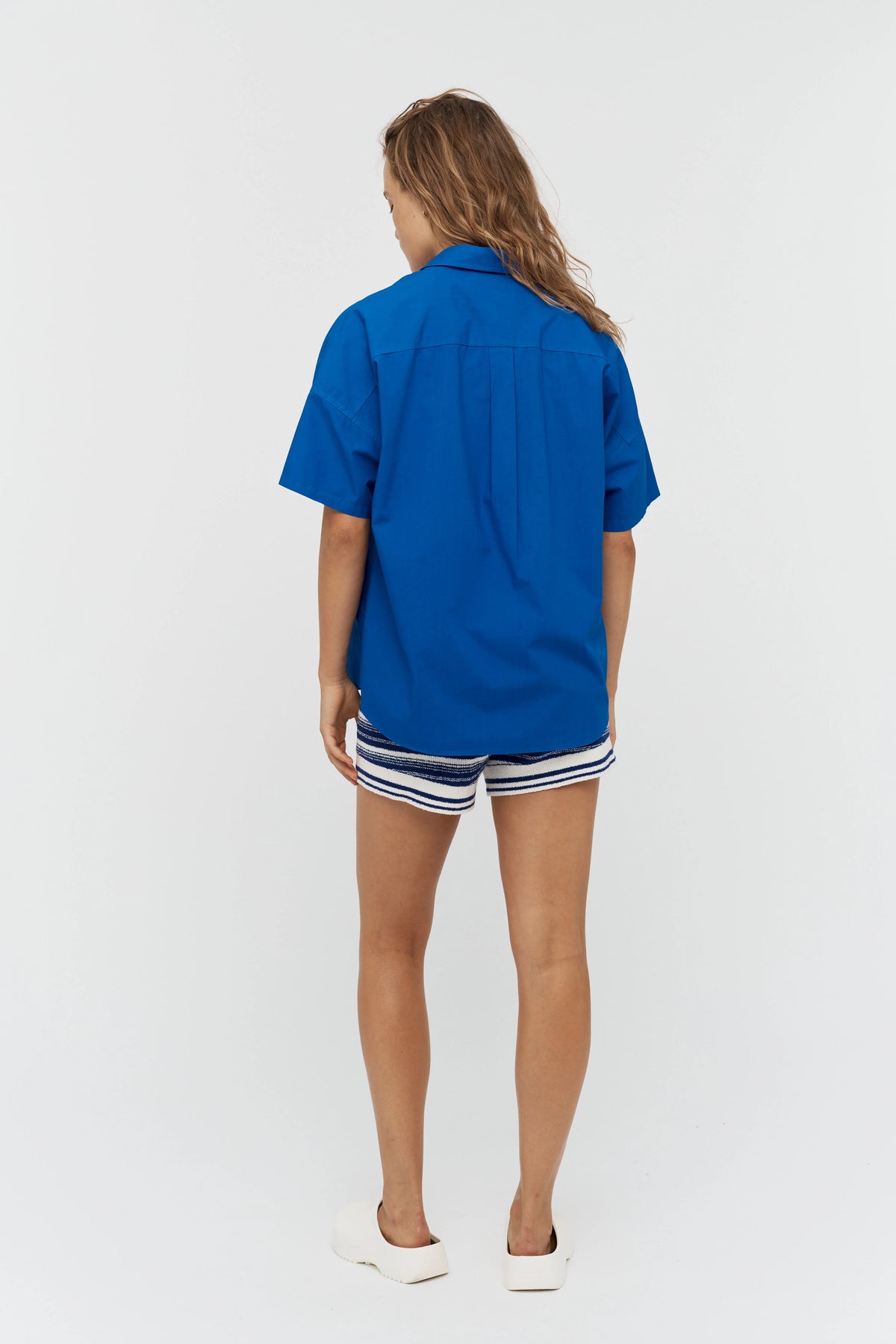 Chiara Short Sleeve Shirt - Electric Blue