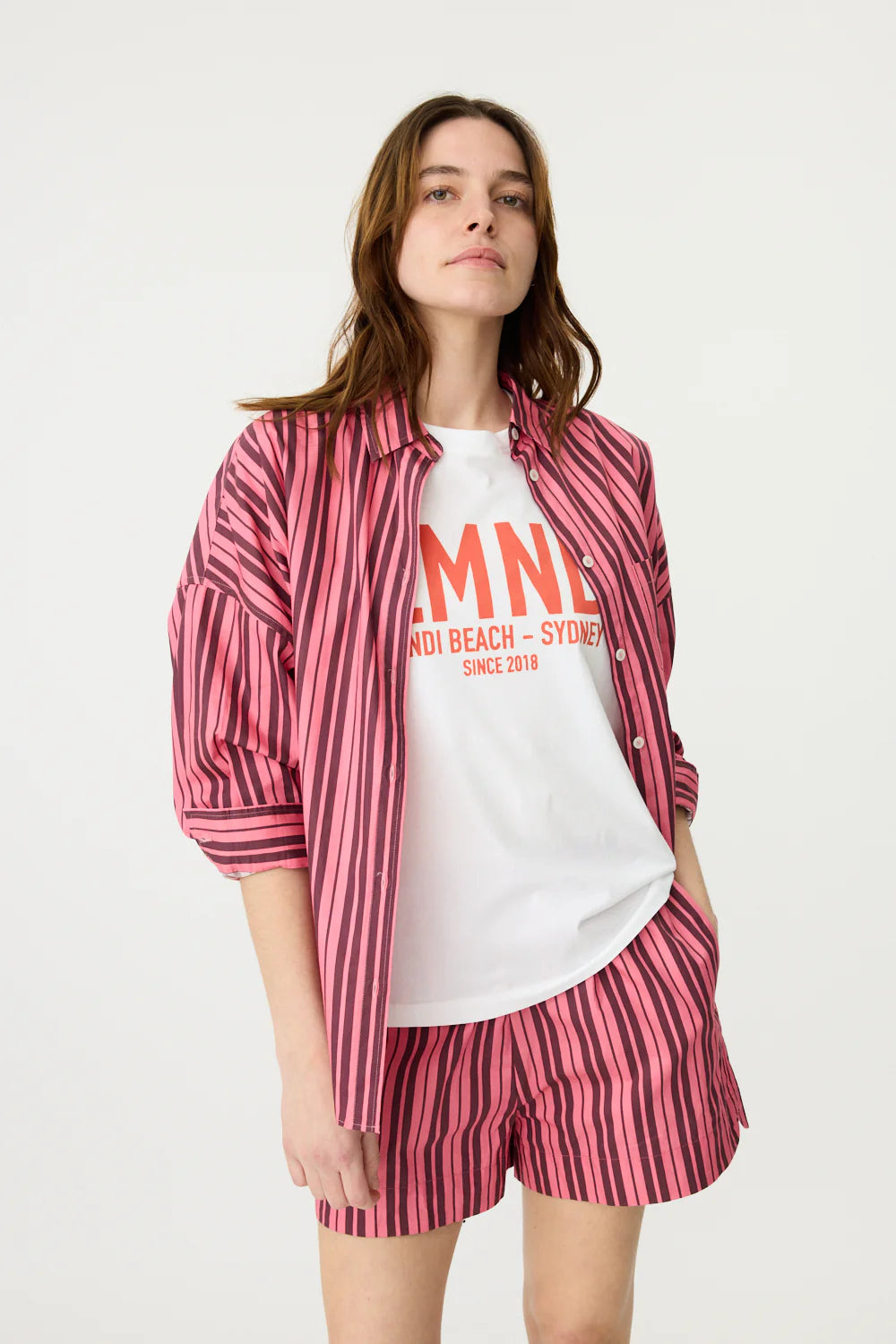 LMND T-shirt - White/Solar