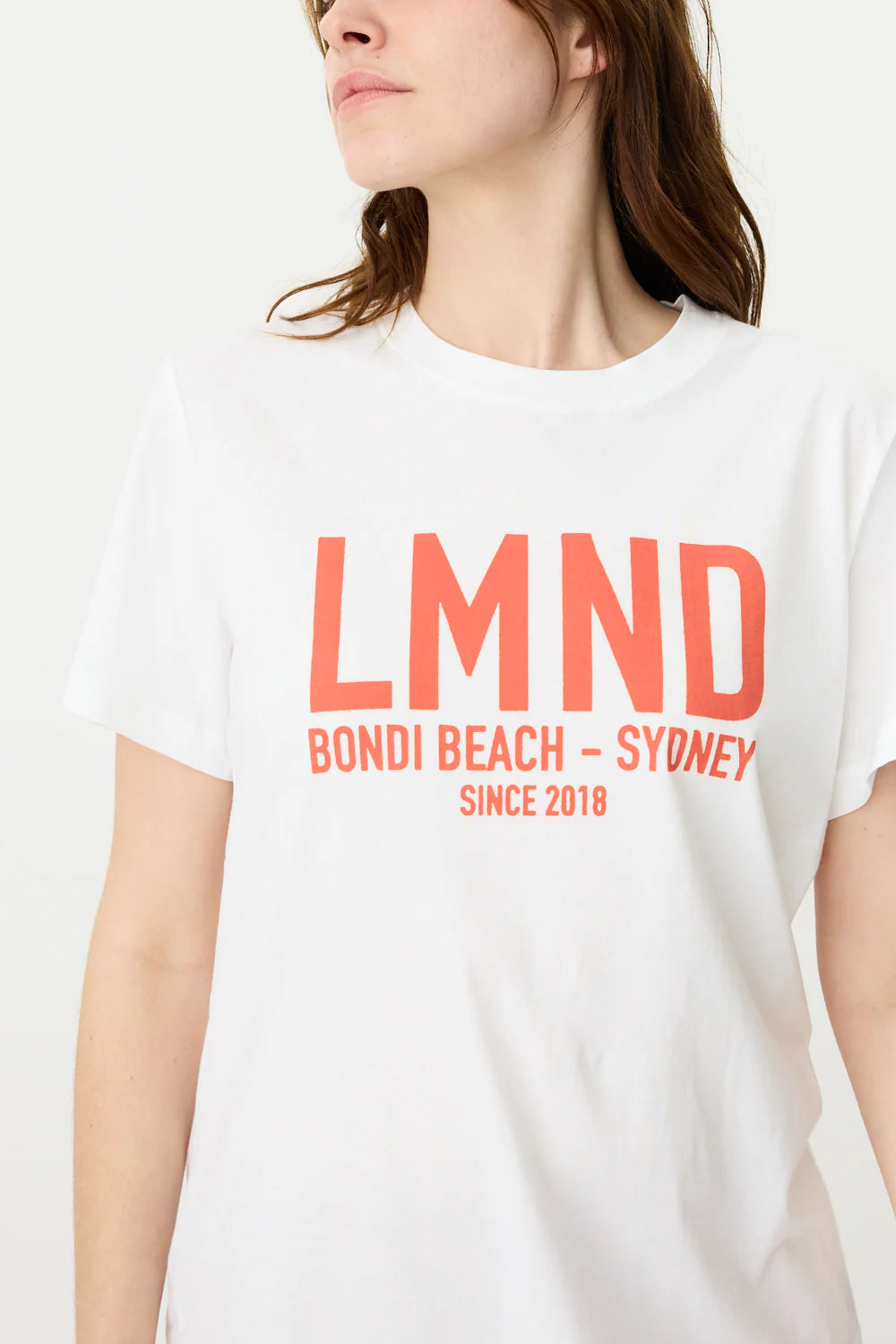 LMND T-shirt - White/Solar