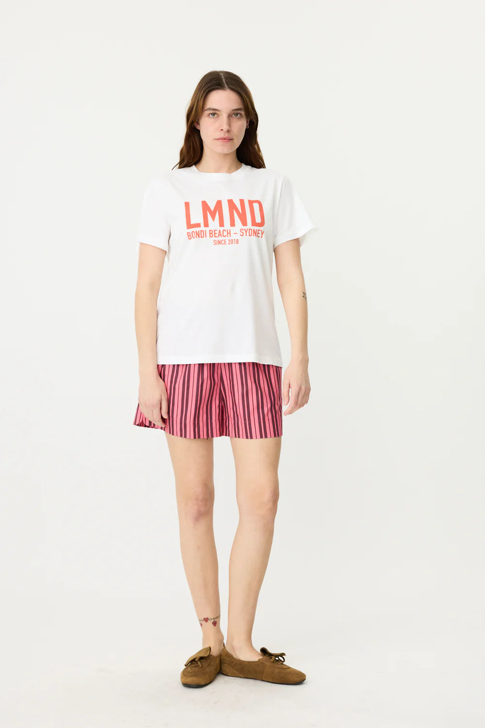 LMND T-shirt - White/Solar
