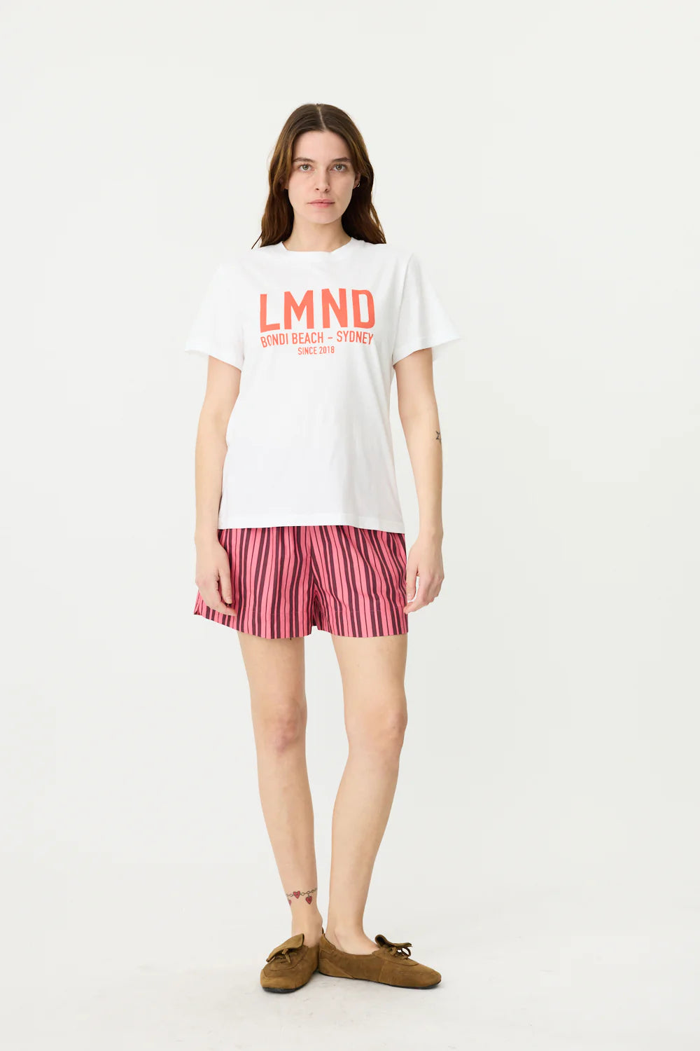 LMND T-shirt - White/Solar