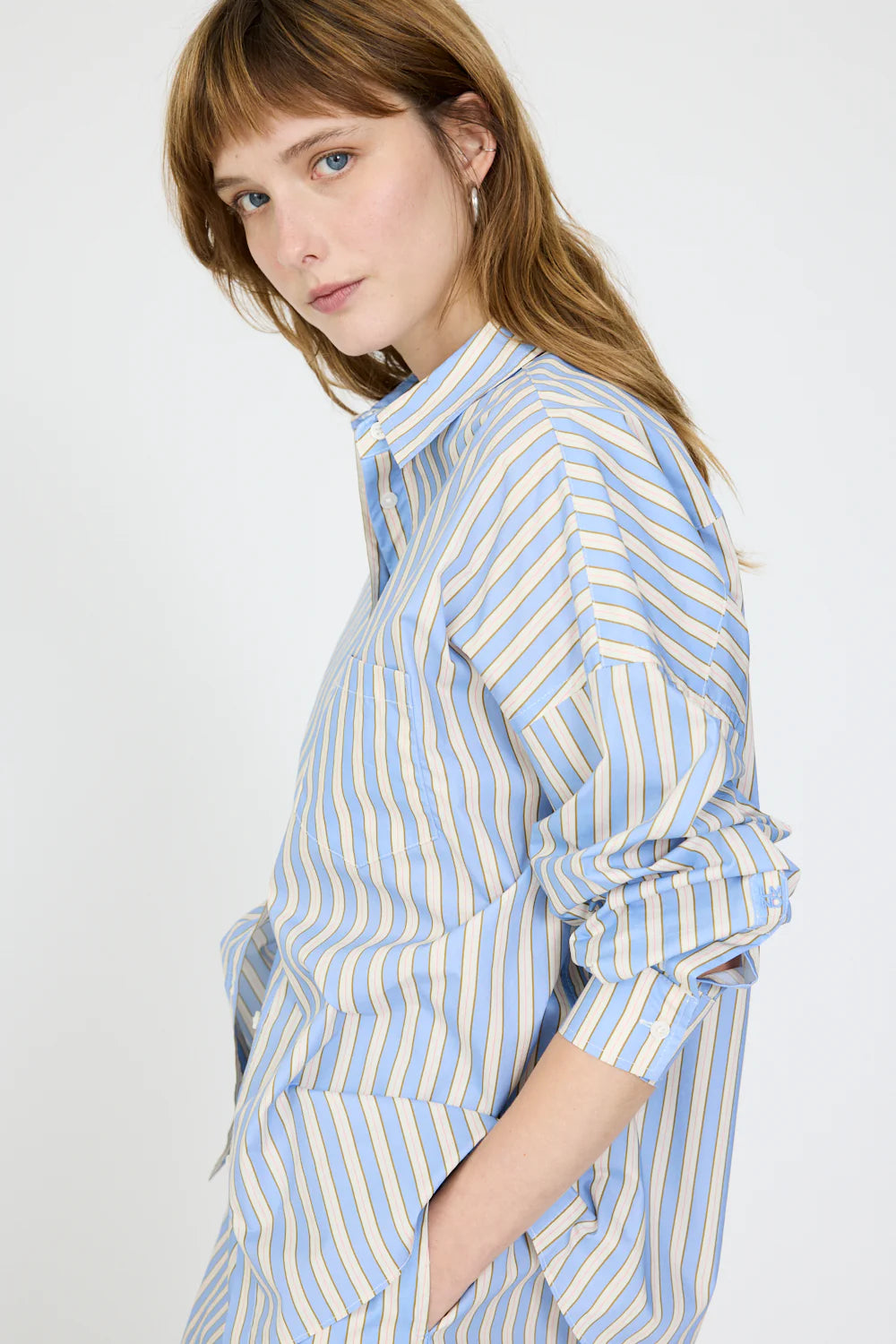 Chiara L/S Shirt - Grape Mist/Khaki/Birch/Plumeria