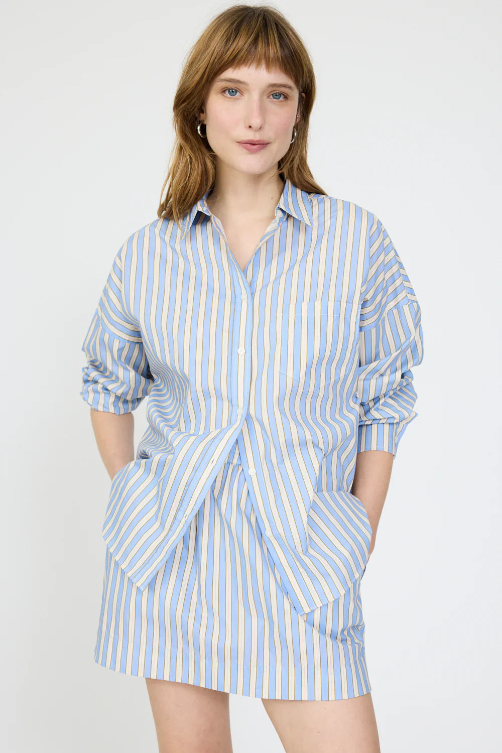 Chiara L/S Shirt - Grape Mist/Khaki/Birch/Plumeria