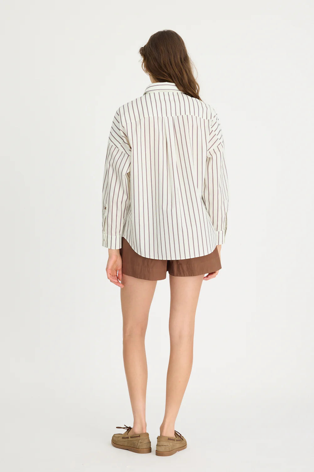 Chiara Long Sleeve Shirt Stripes - Vanilla Stripes