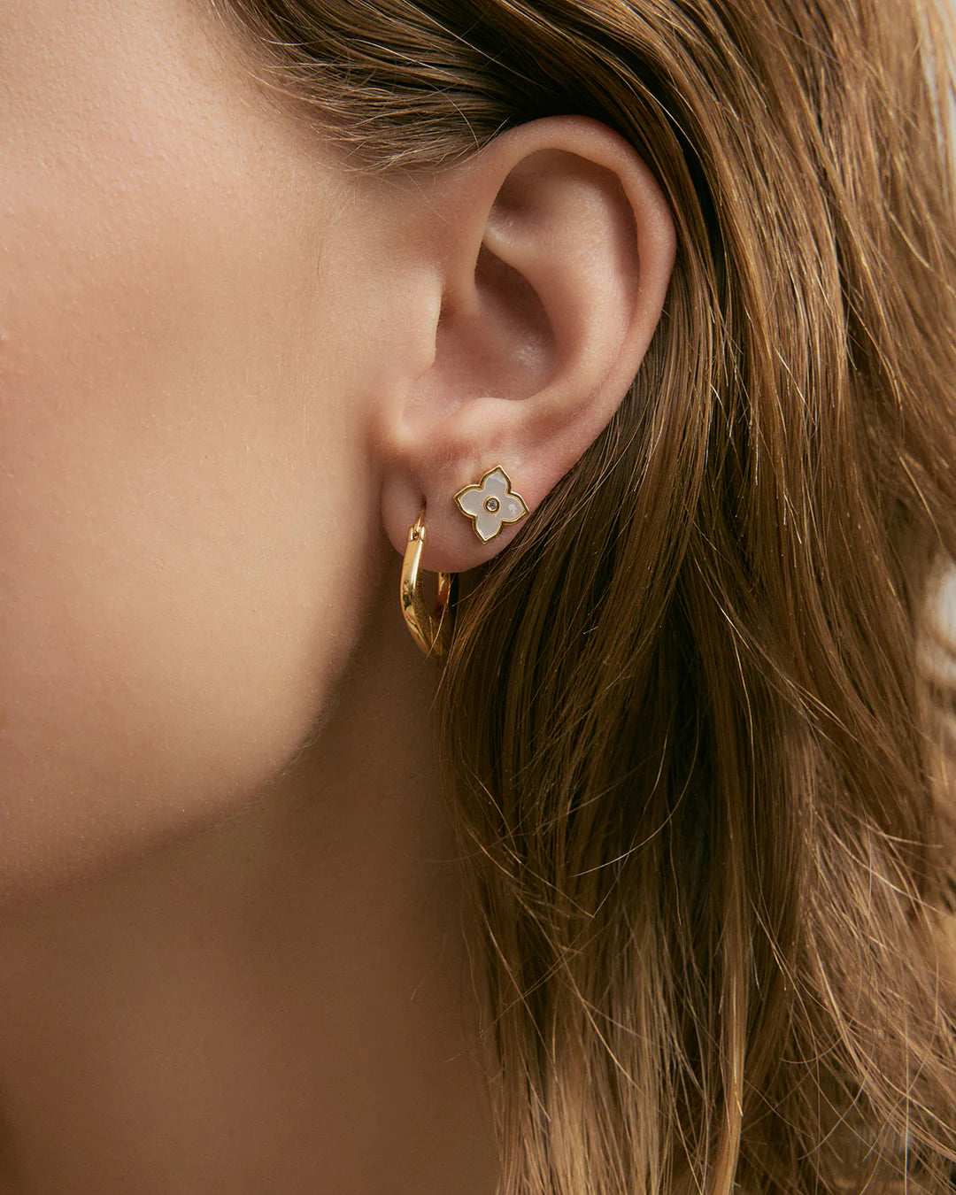 Mae Studs Earrings - Gold