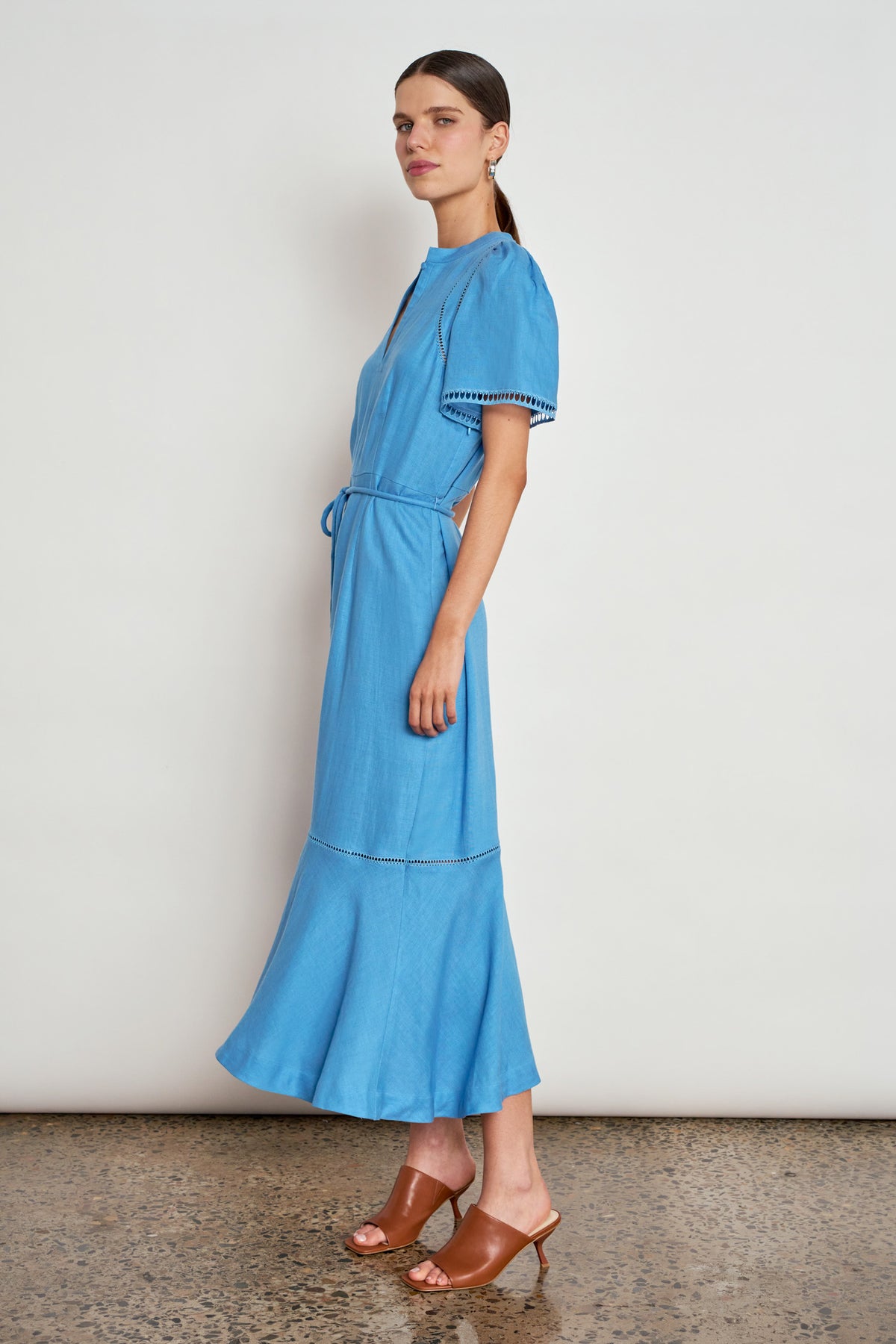 Linen maxi dress