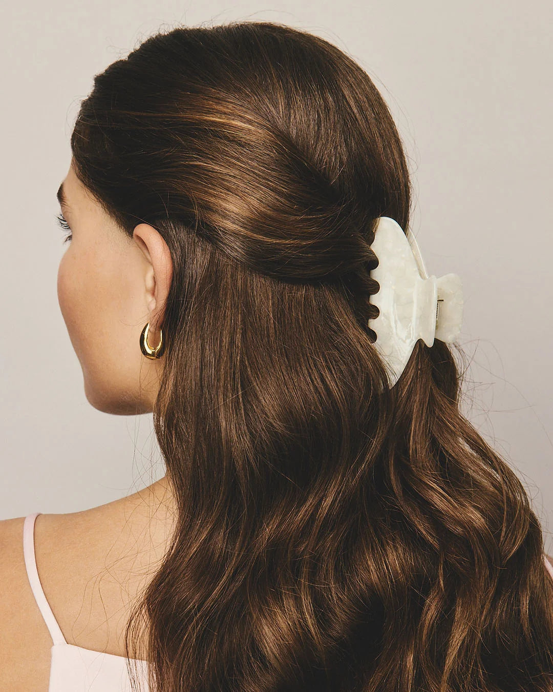 Yoyo Hair Clip - Cream