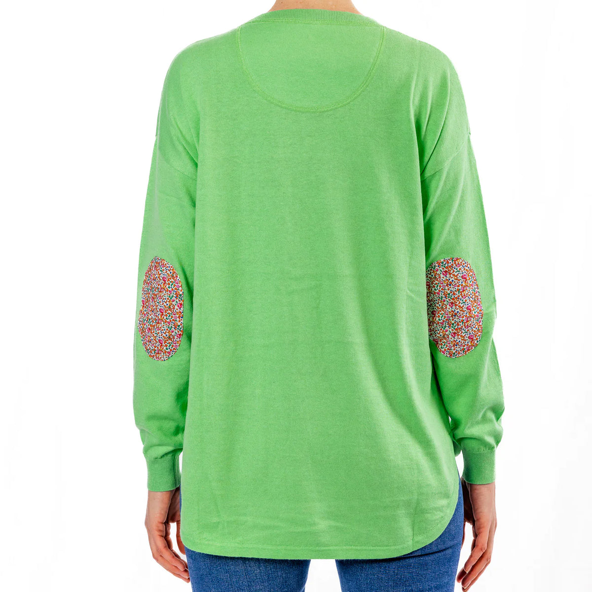 Cotton Cashmere Swing Crew Knit - Mint