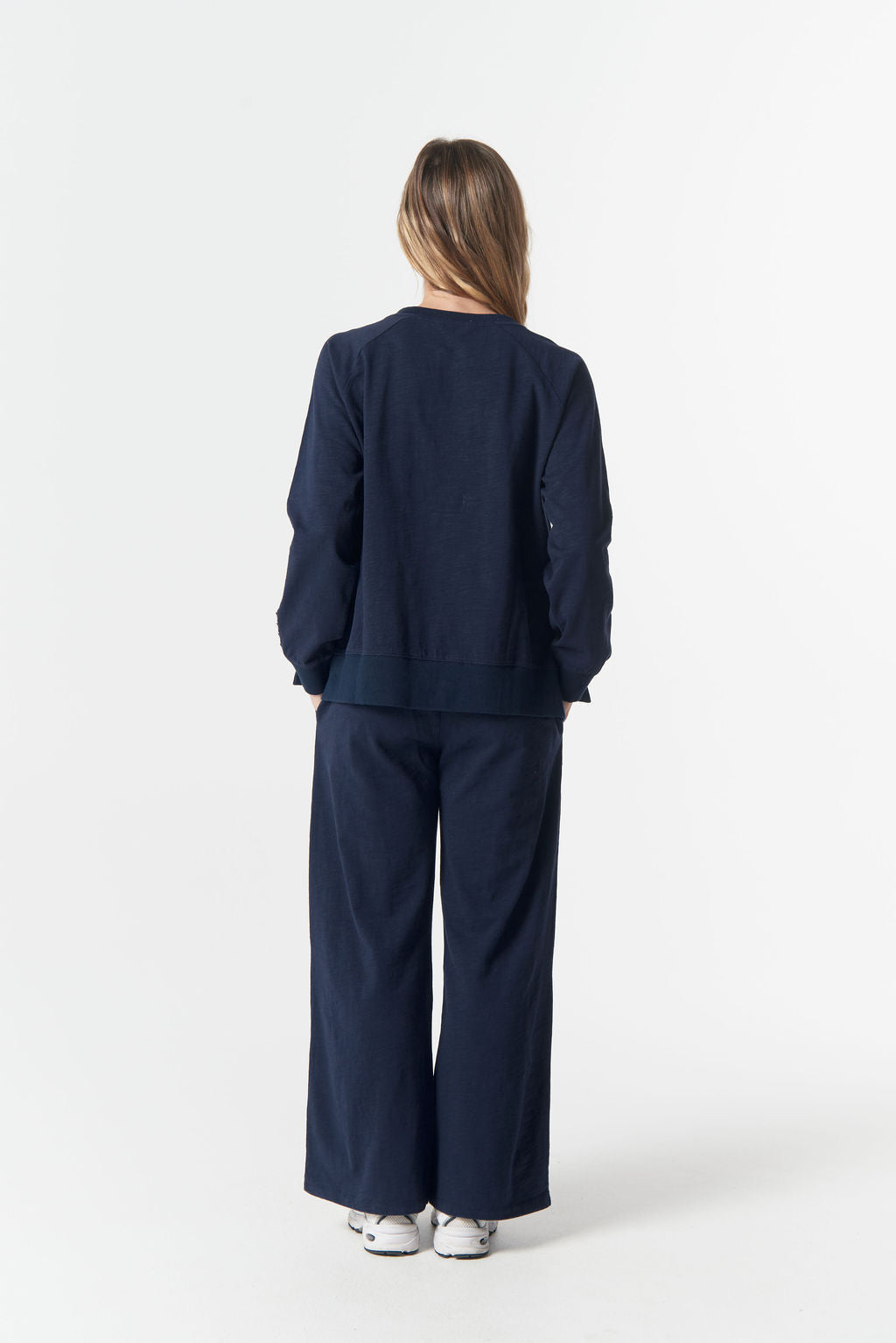 My Fav Cross Sweater - Parisian Navy/White