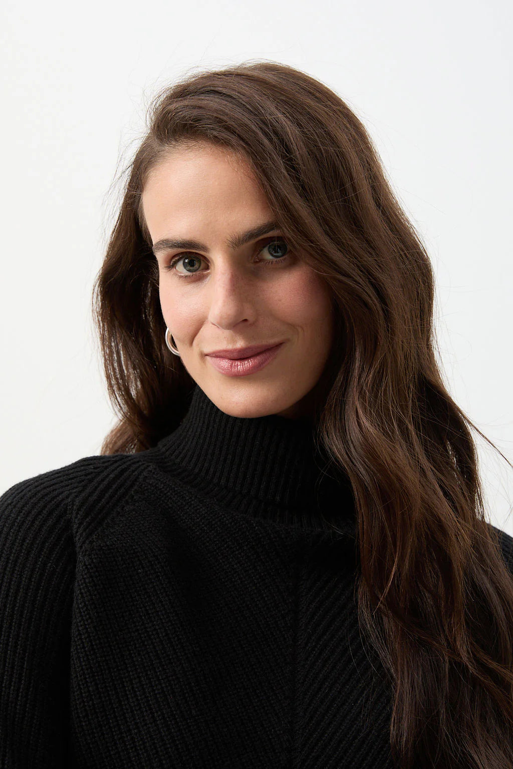 Turtle Neck Raglan Sleeve Jumper - Black Magic