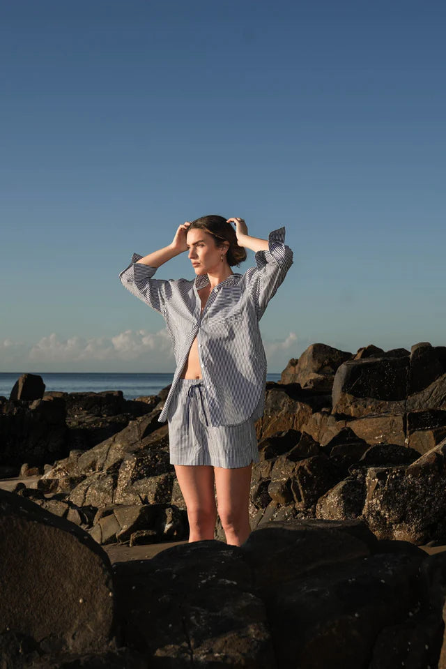 Buddy Shirt - Neelam Stripe