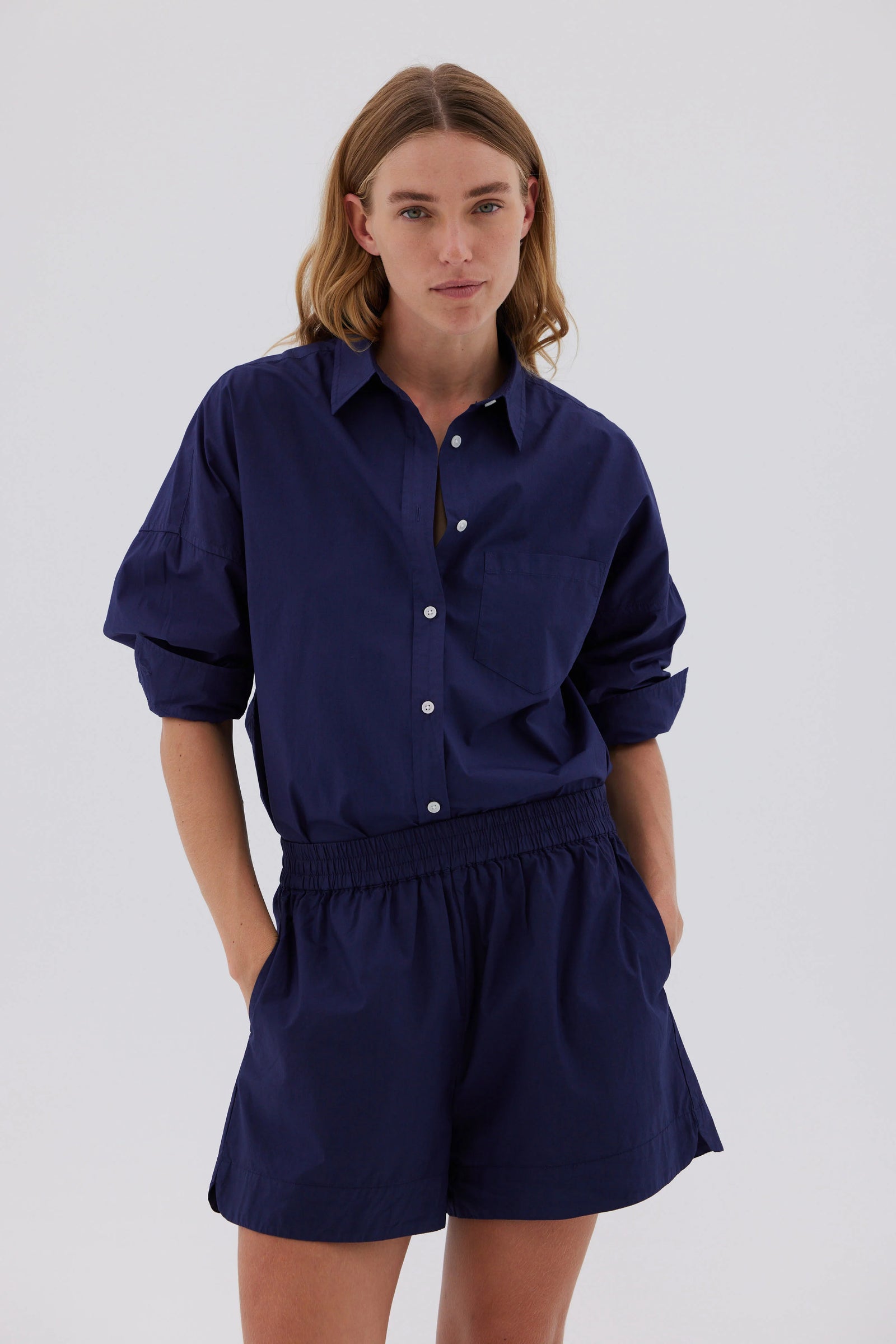 Chiara Shirt Classic - Navy