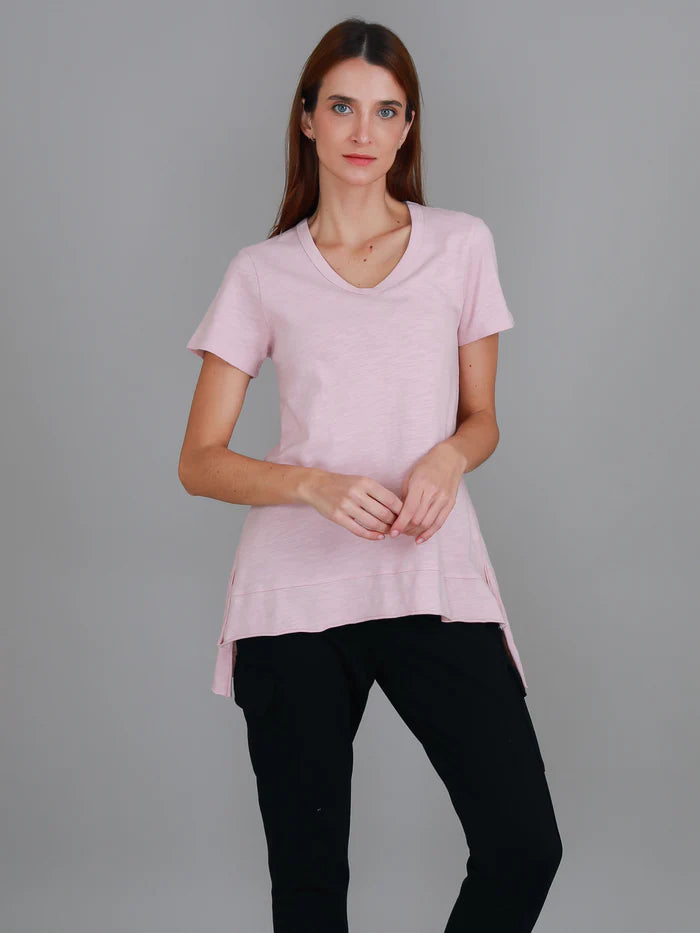 Brighton Tee - Blush Marle
