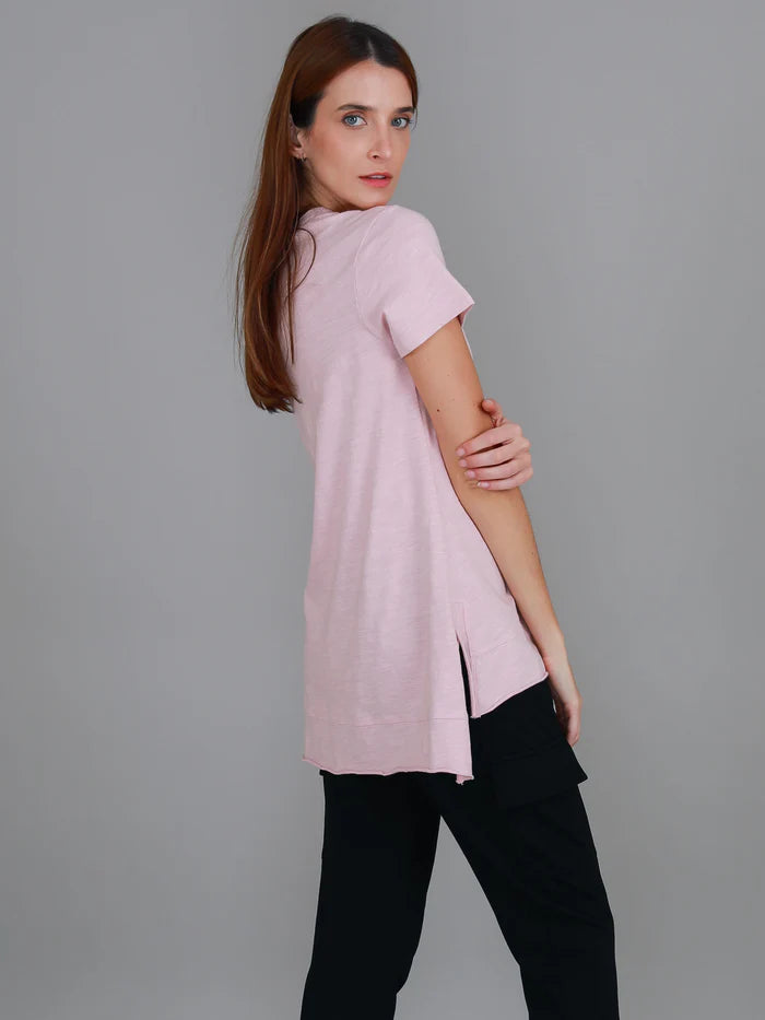 Brighton Tee - Blush Marle