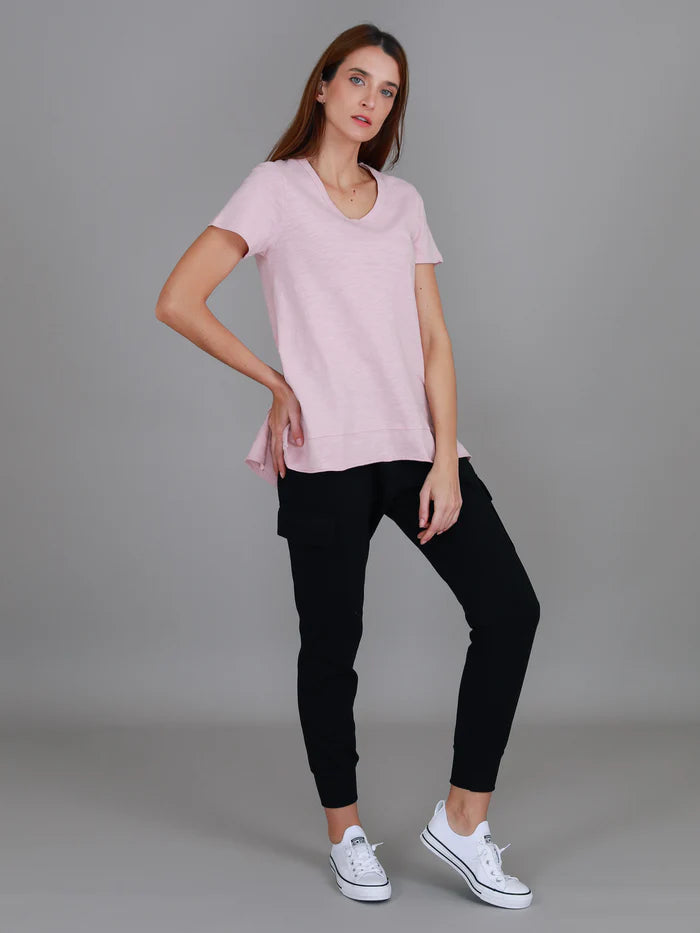 Brighton Tee - Blush Marle