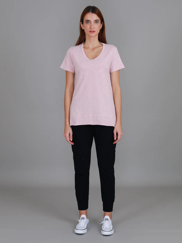 Brighton Tee - Blush Marle
