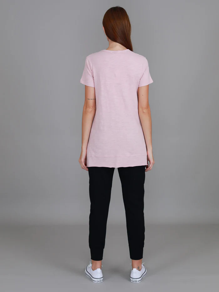 Brighton Tee - Blush Marle