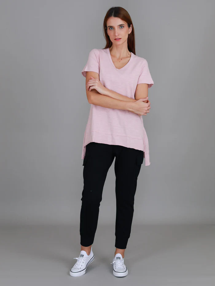 Brighton Tee - Blush Marle