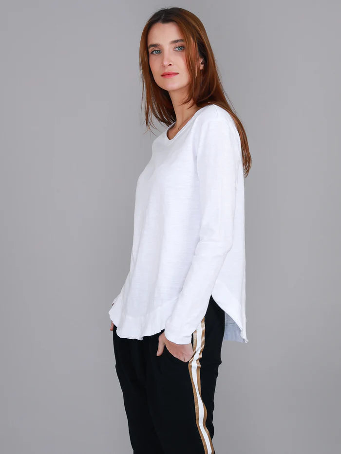 Mosman L/S Tee - White
