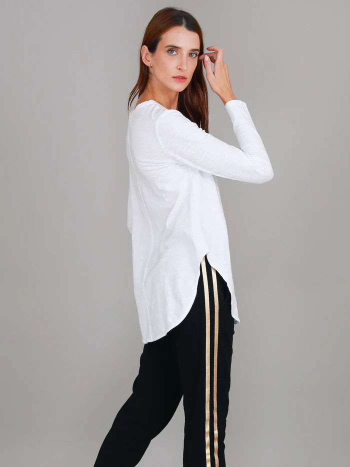 Scarlett L/S tee - White