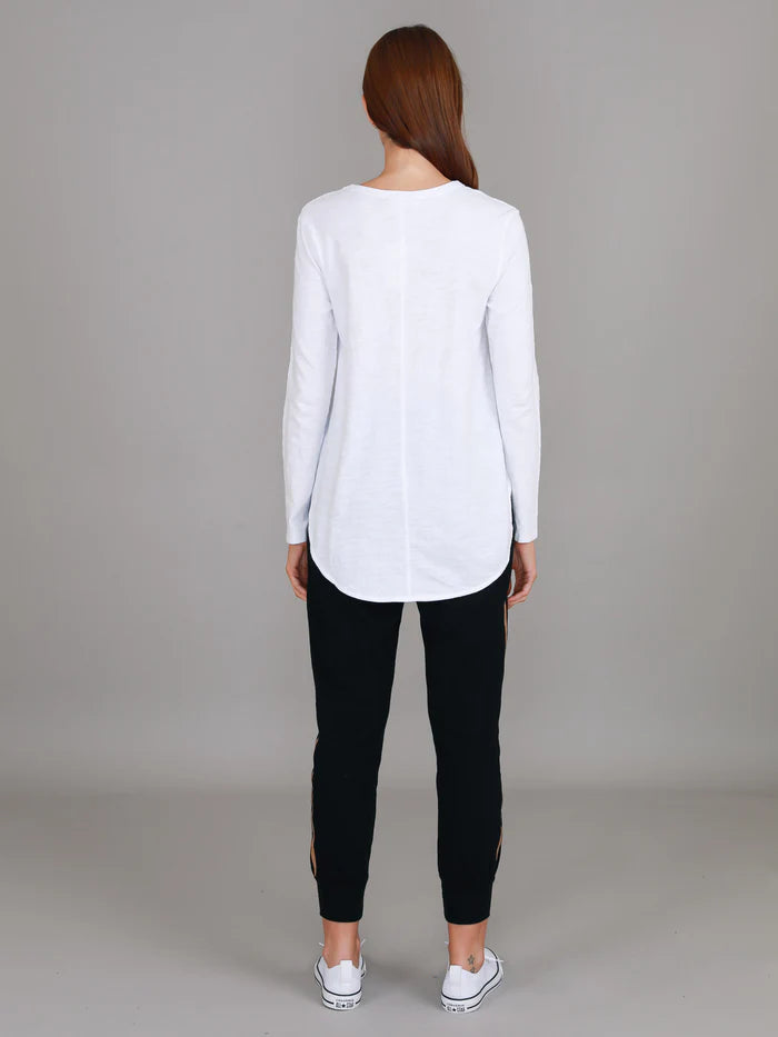 Scarlett L/S tee - White