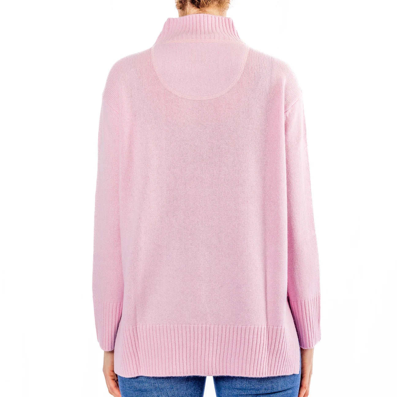 Polo Neck Knit - Pink