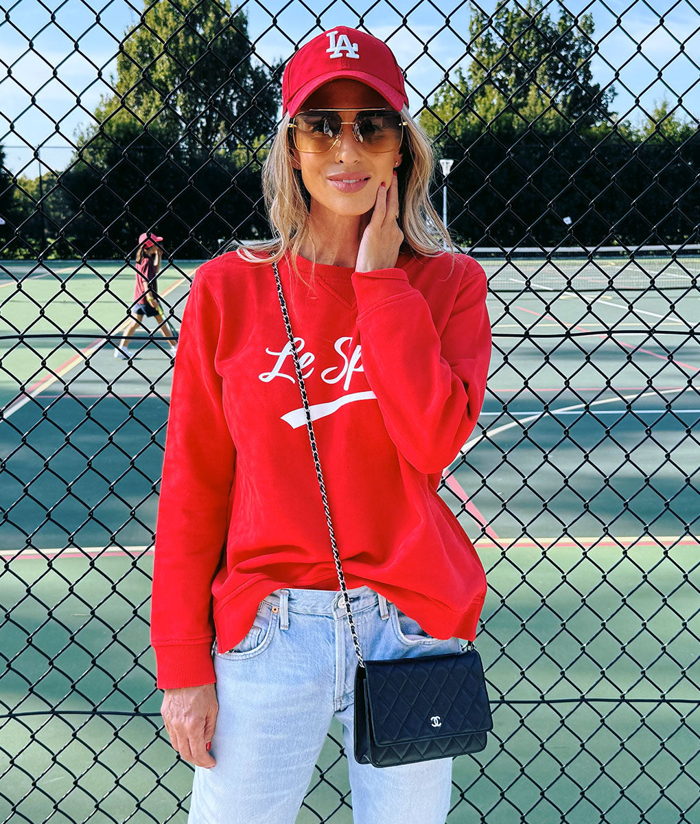 Le Sport Sweatshirt - Red / White