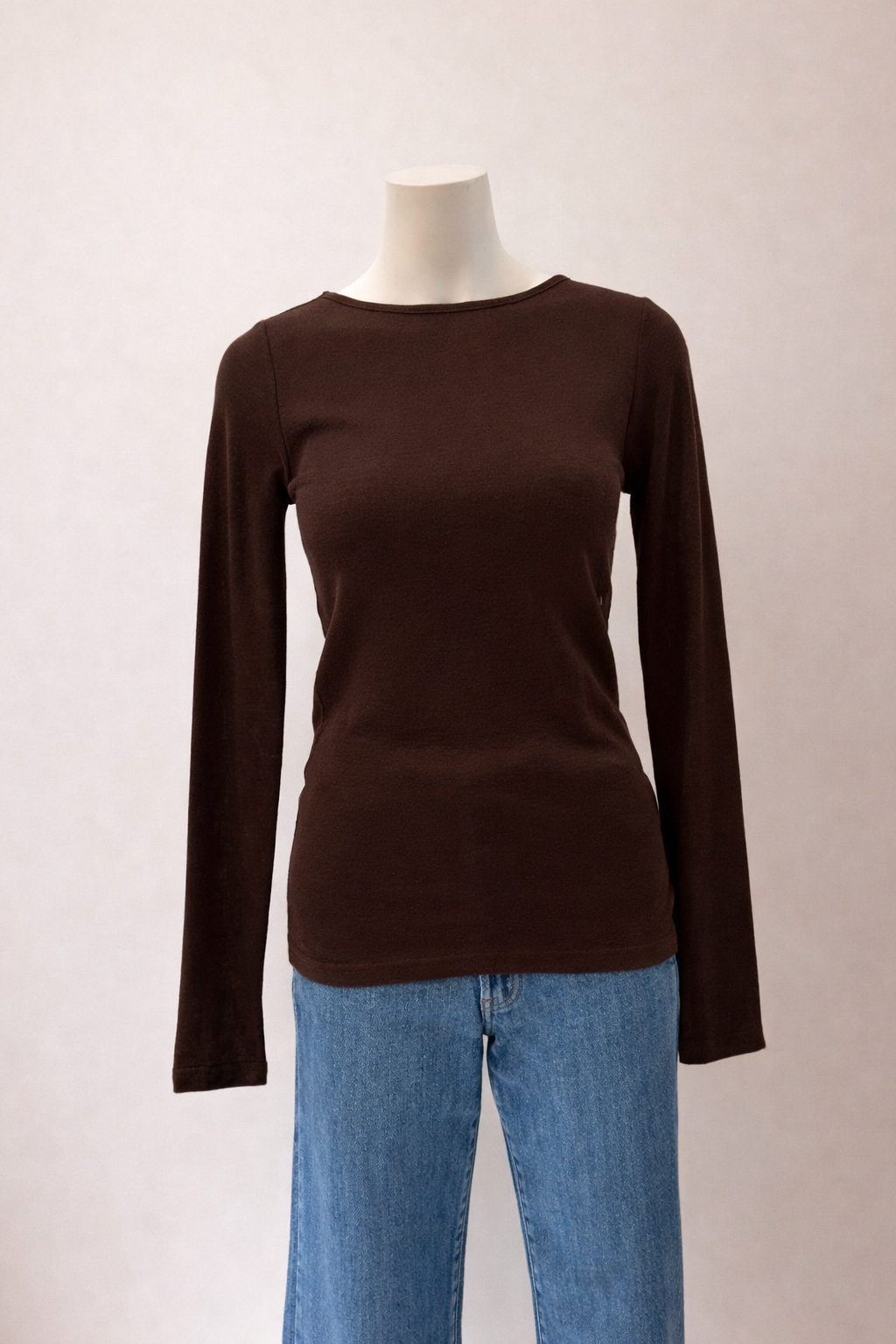 Morri Merino Round Neck - Espresso