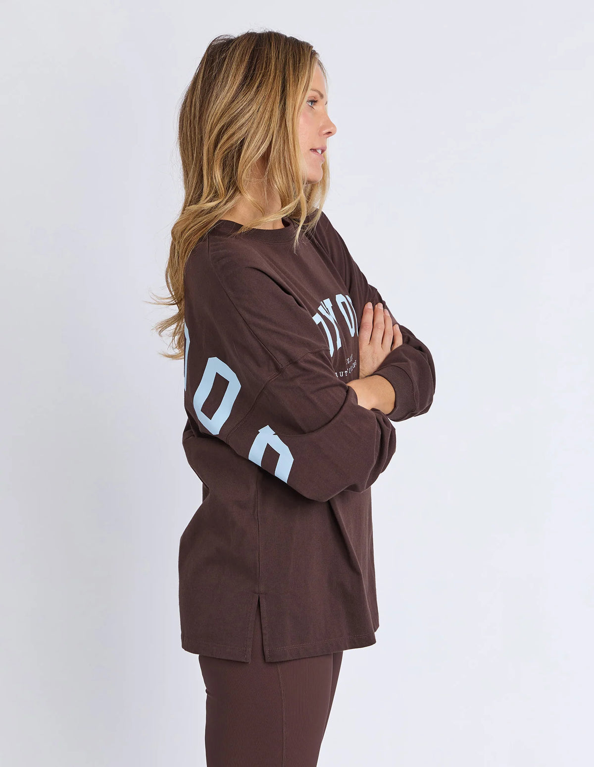 Brown Long sleeve tee