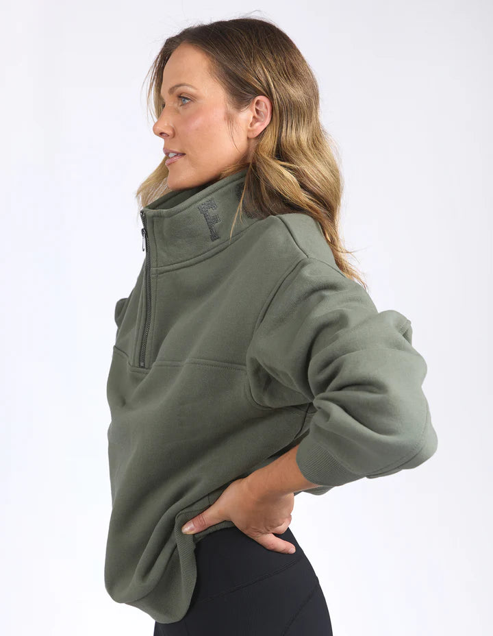 College Zip Crew - Khaki